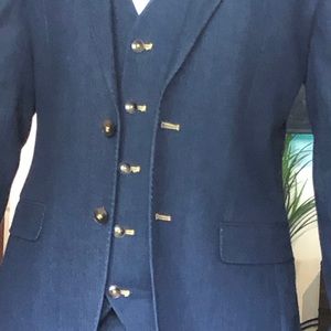 Men’s 3 piece Denim suit